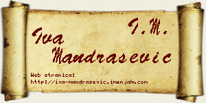 Iva Mandrašević vizit kartica